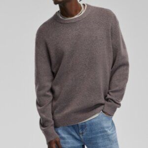 Mode of One Mens Relaxed Fit Cozy Sweater in Soft Moon Size XL